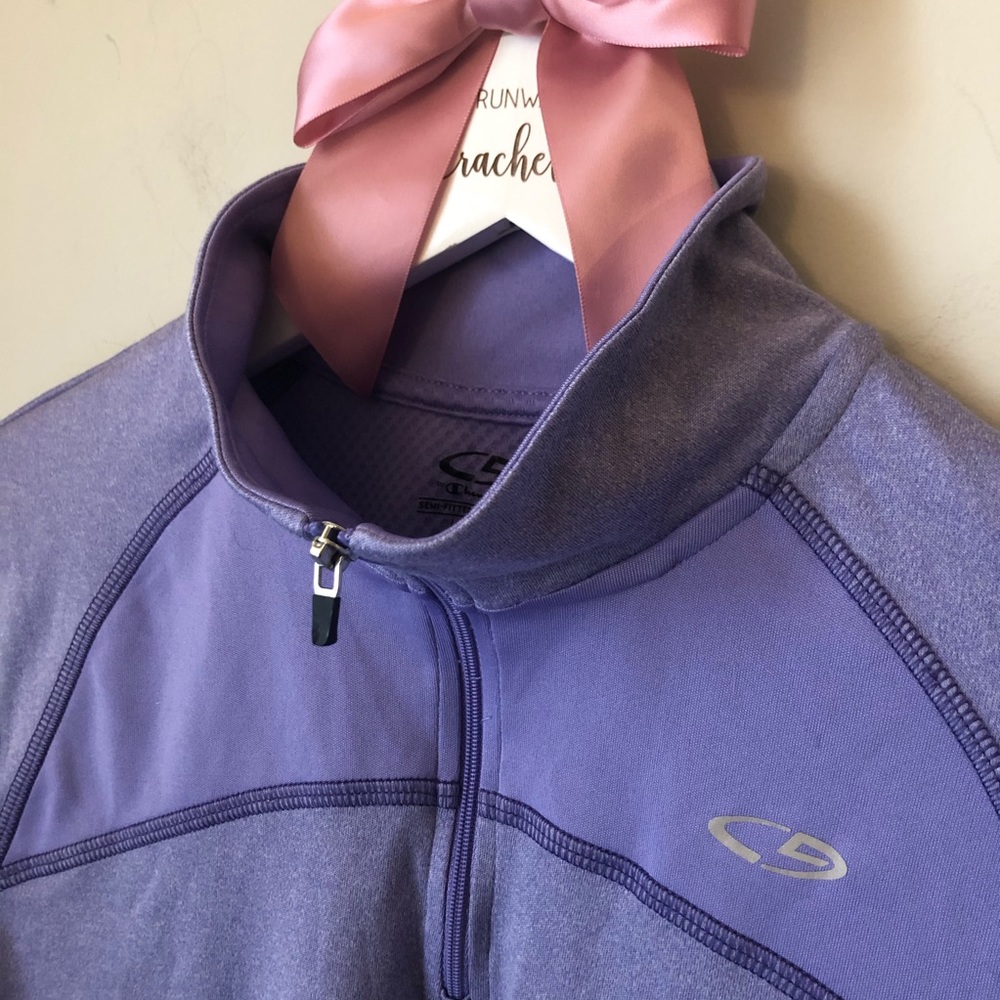 C9‎ Champion Lilac Purple Quarterzip Girls Large 10 12 - Picture 4 of 8
